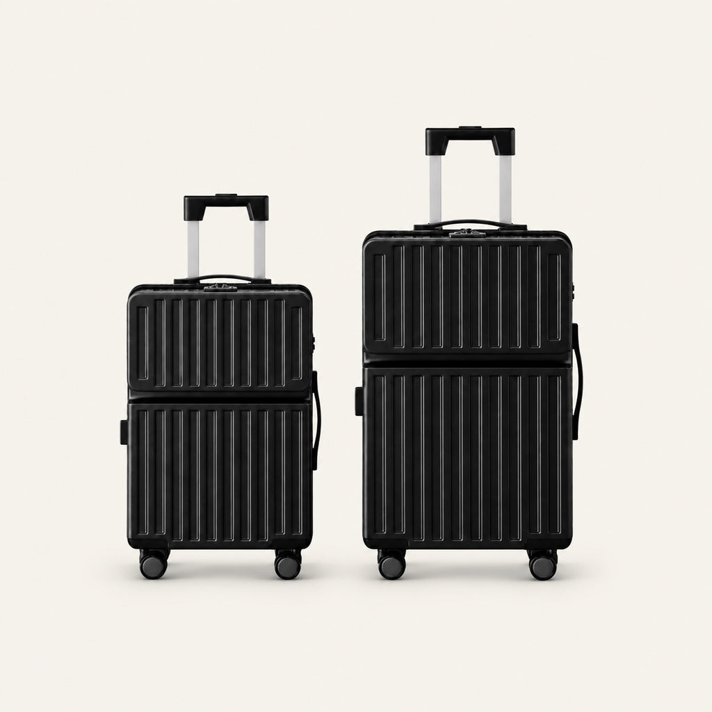 Ensemble duo, cabine et soute — packshot sur fond ivoire
