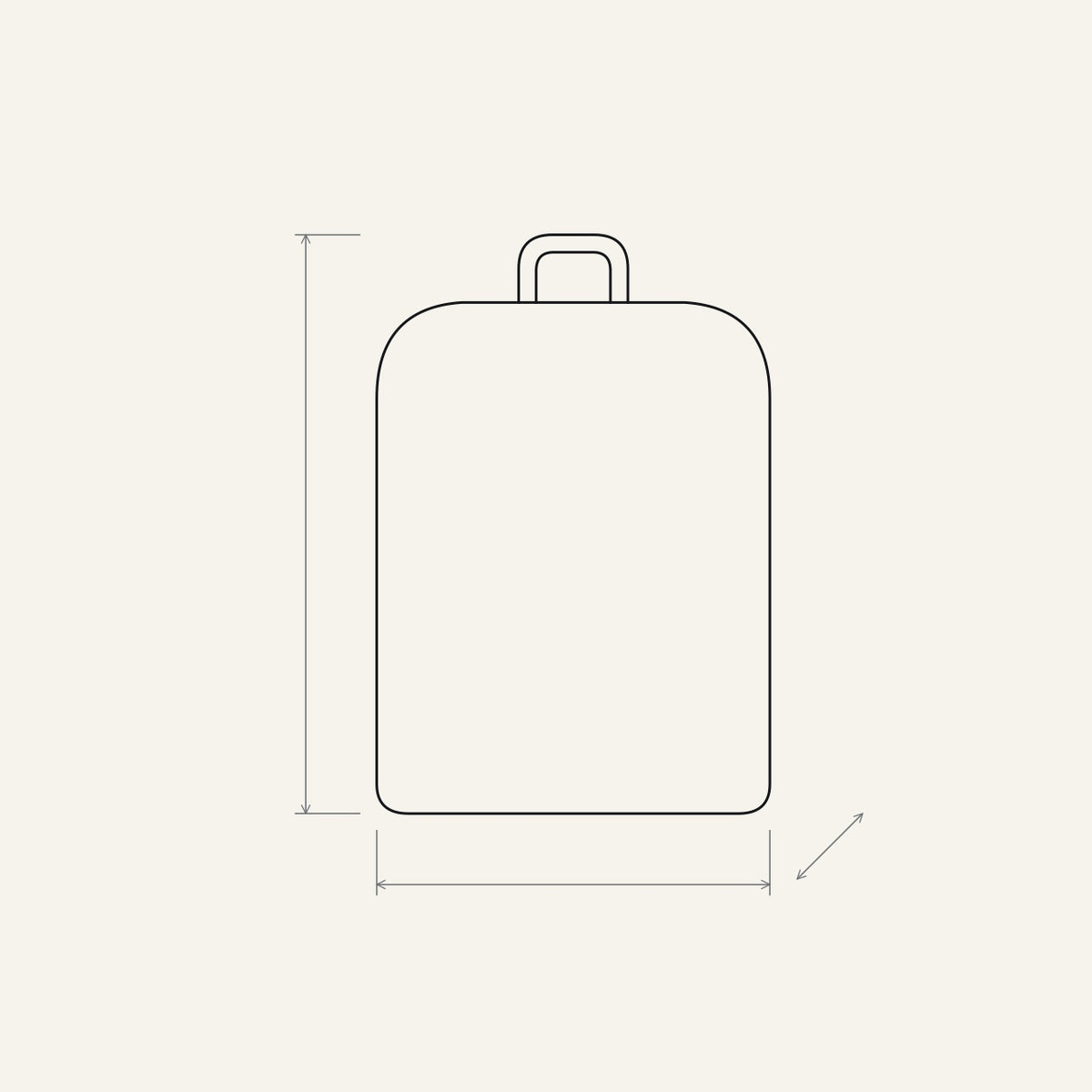 Sac à dos cabine 3-en-1 — schéma de la famille de produit