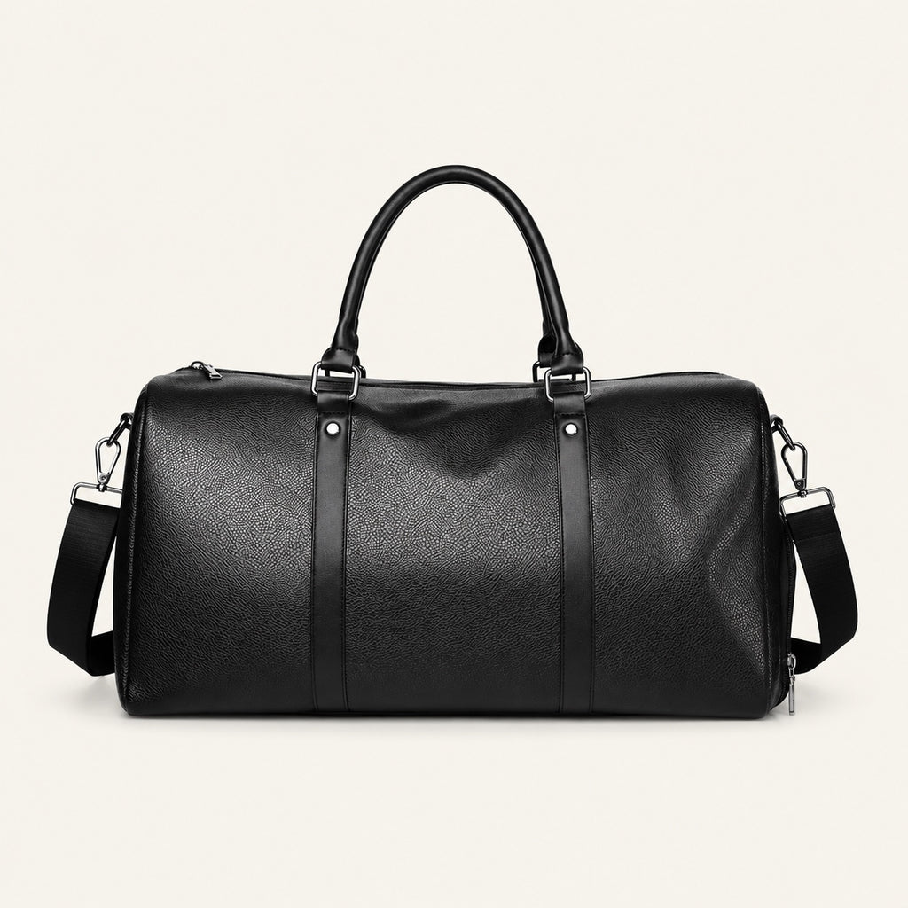 Sac de voyage deux nuits, effet cuir déperlant — packshot sur fond ivoire