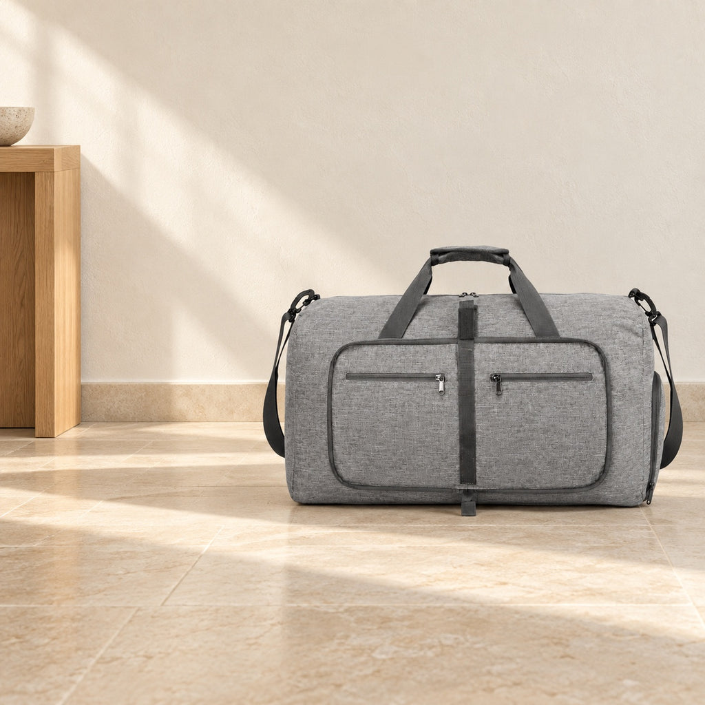 Sac de voyage pliable 85 L — mise en situation