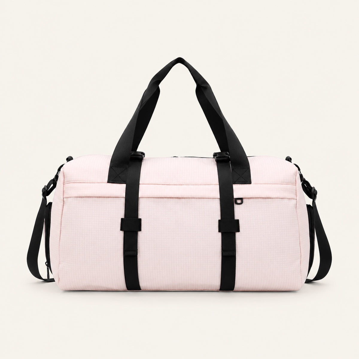 Sac de voyage rétro en toile — packshot sur fond ivoire