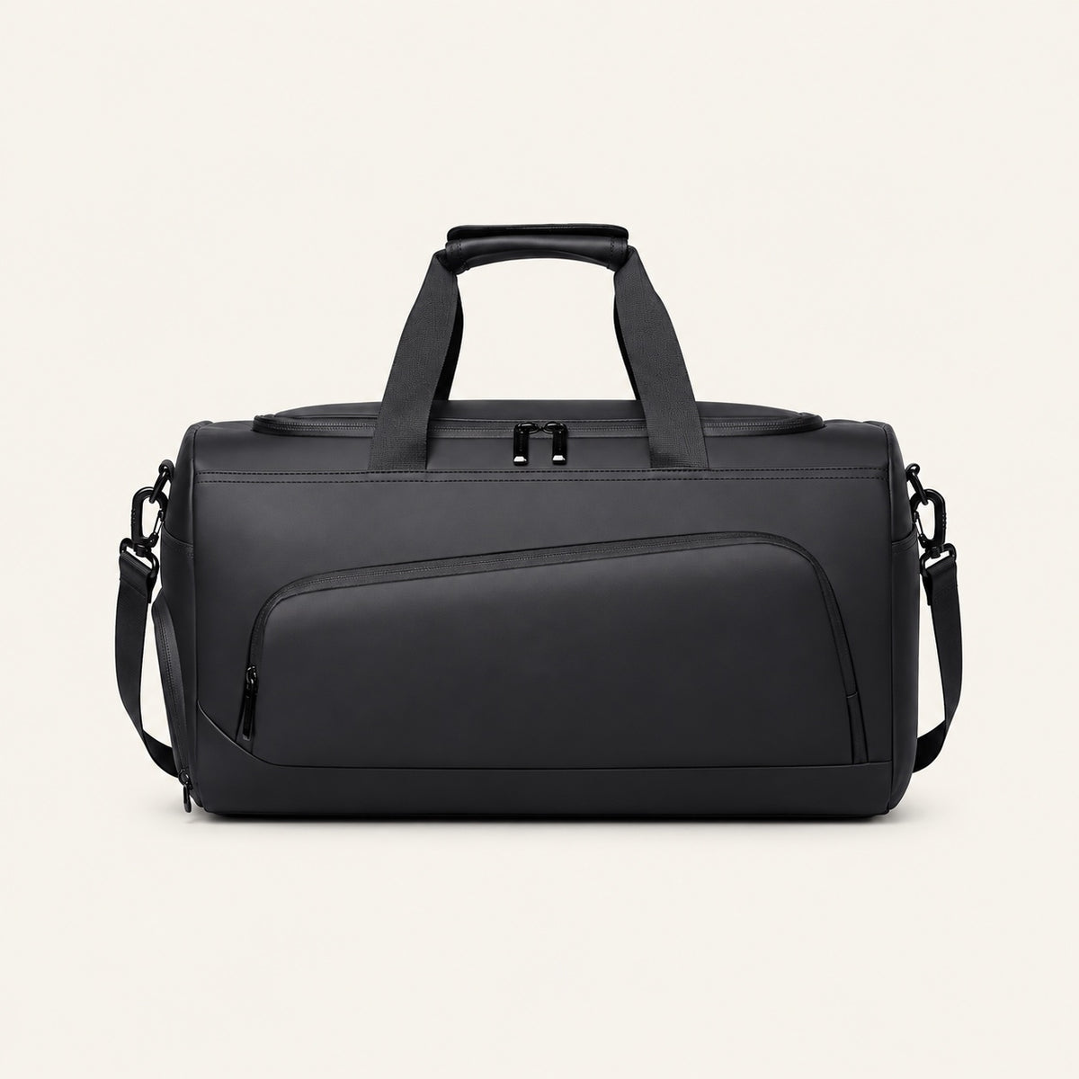 Sac polochon 50 cm, compartiment chaussures — packshot sur fond ivoire
