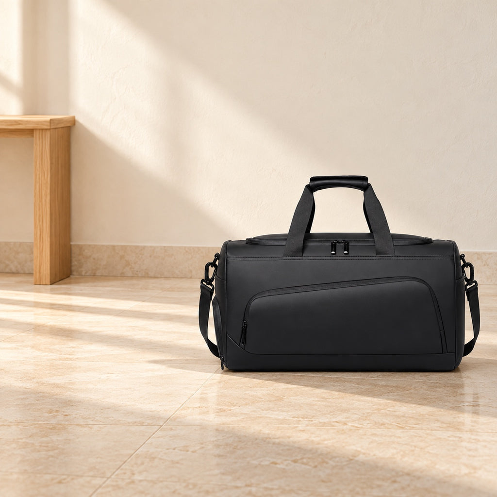 Sac polochon 50 cm, compartiment chaussures — mise en situation