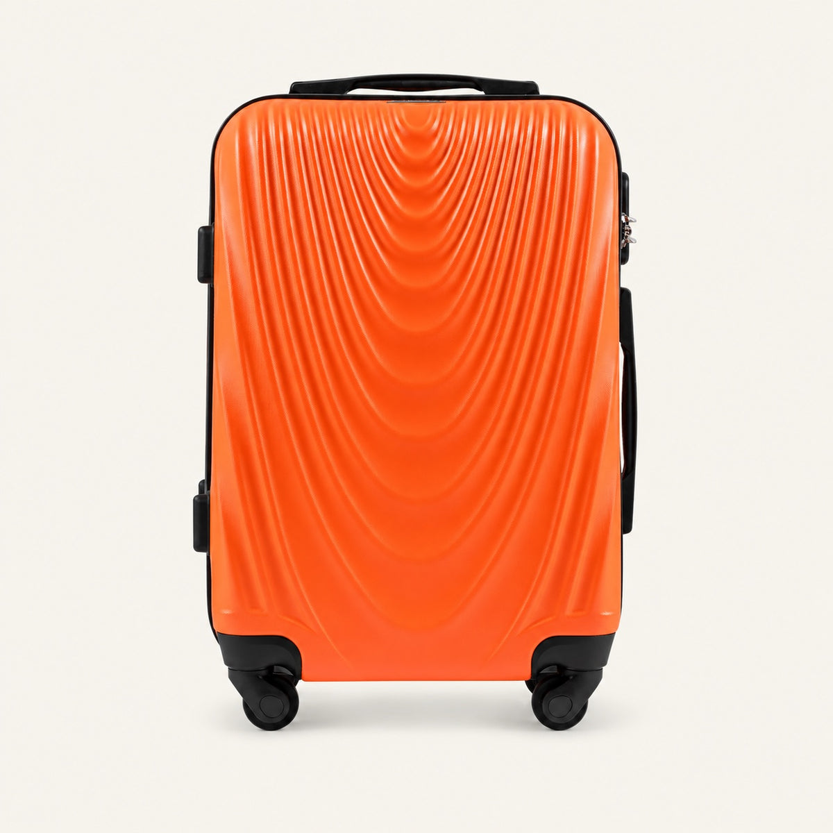 Valise cabine rigide 39 L, coque colorée — packshot sur fond ivoire