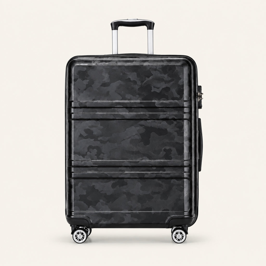 Valise à serrure TSA, quatre roues doubles — 3 tailles — packshot sur fond ivoire