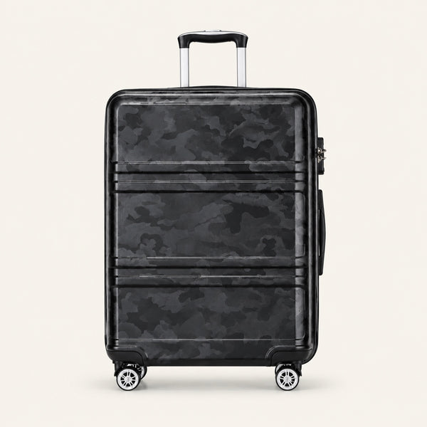 Valise à serrure TSA, quatre roues doubles — 3 tailles — packshot sur fond ivoire