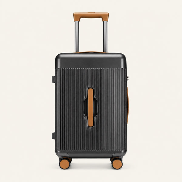 Valise en soute 66 L, coque ABS et polycarbonate — packshot sur fond ivoire