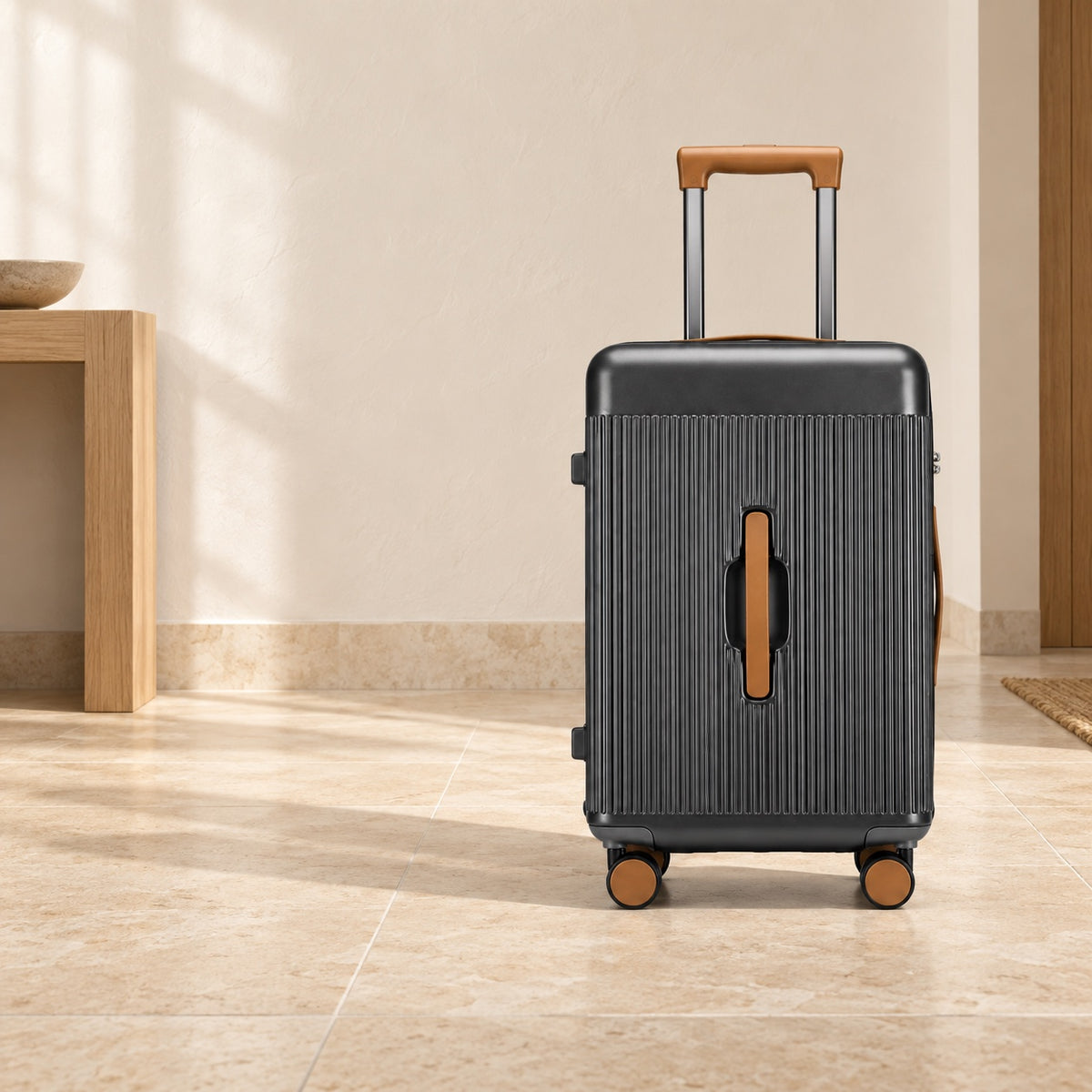 Valise en soute 66 L, coque ABS et polycarbonate — mise en situation